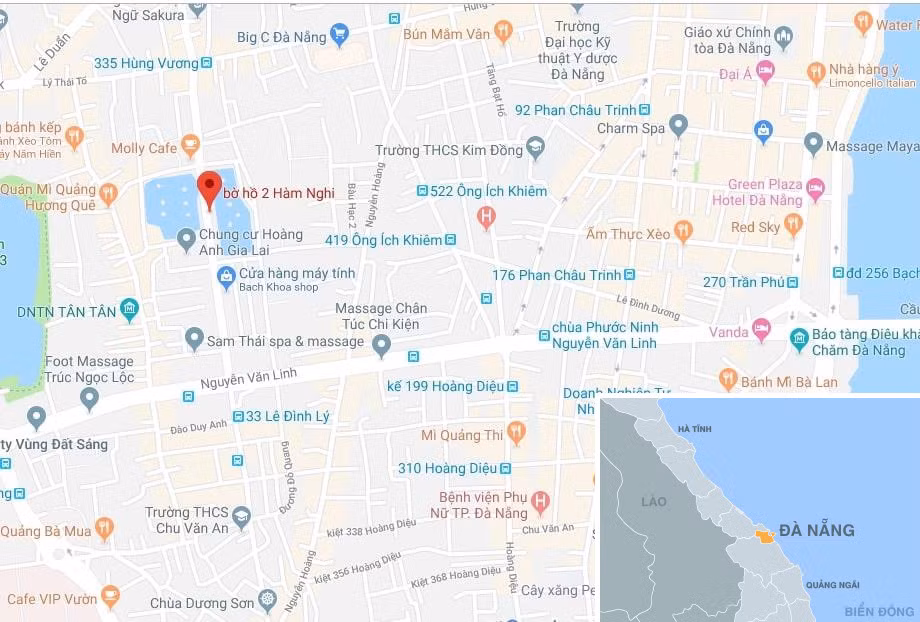 Vị trí hồ Thạc Gián. Ảnh: Google Maps.