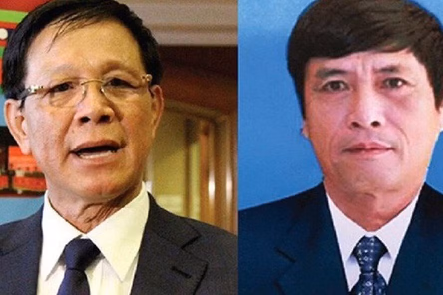 Ông Phan Văn Vĩnh (bên trái) và Nguyễn Thanh Hóa (phải).