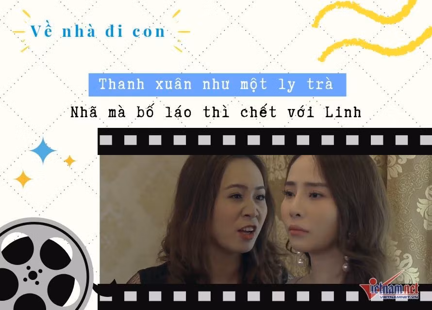 Cảnh phim trong tập 68 khi Linh chửi Nhã sấp mặt được cộng đồng mạng nhiệt tình bắt trend.