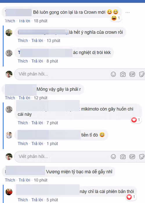 Không ít người hâm mộ lại để bình luận trêu đùa H'hen Niê: “Bẻ nốt cọng còn lại cho cân đi H'hen Niê ơi” ; “Bả bẻ làm bông tai, dùng xong lại lấy súng bắn keo đính lại, các bác đừng lo". Ảnh: Saostar