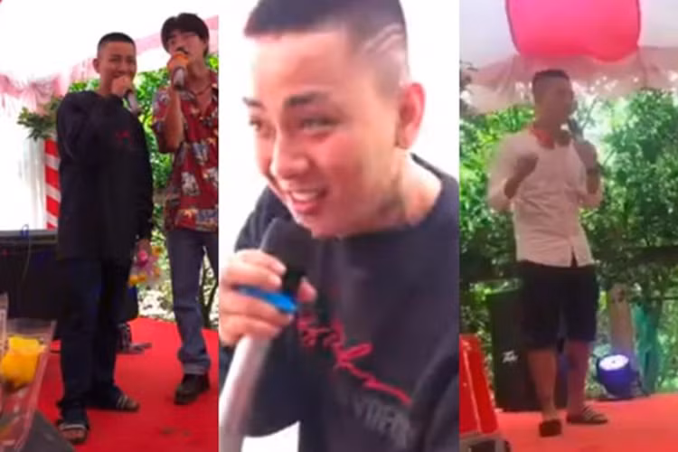 Xuất hiện tại một đám cưới của người thân, Hoài Lâm ăn mặc xuề xòa, để lộ thân hình phát tướng khiến fan vô cùng sốc.