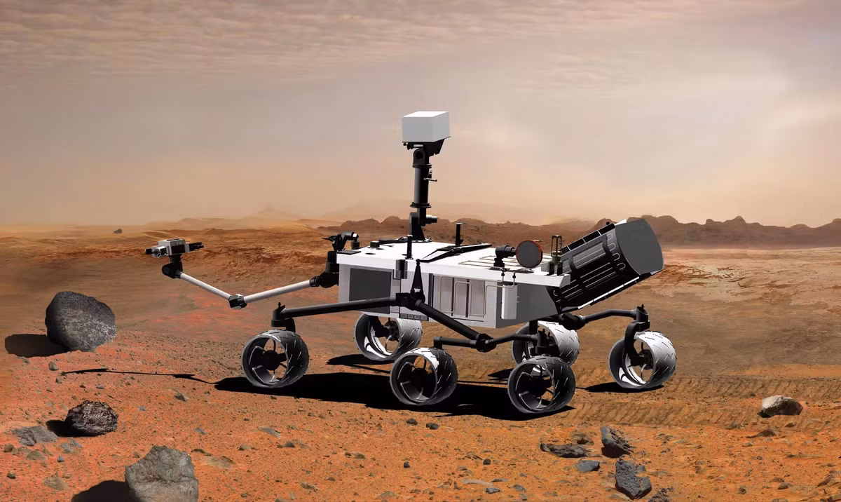 Tàu Curiosity đã hạ cánh tại khu vực này từ năm 2012 và đã phát hiện nhiều bằng chứng khác về nước và khí quyển giàu oxy trên sao Hỏa.(Ảnh: Britannica)