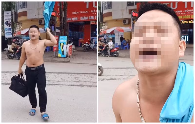 Nam thanh nien chui boi, rut chia khoa xe dac chung cua to CSGT