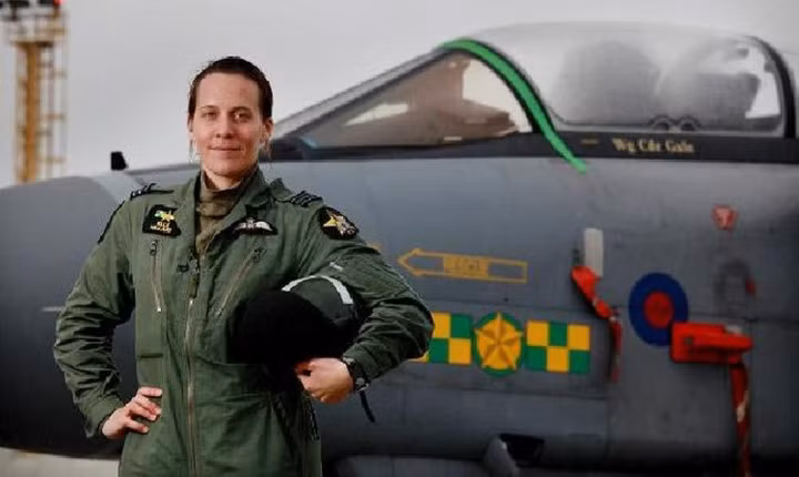 Elle Hillard là nữ phi công đầu tiên và duy nhất cho đến nay lái một chiếc máy bay ném bom Tornado tham gia chiến đấu. Ảnh: Không lực Hoàng gia Anh