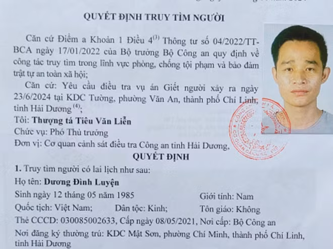 Truy tim nghi pham vu hai me con bi sat hai o Hai Duong