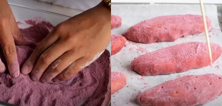 Cách làm món bánh mì khoai lang tím siêu thực đang gây sốt - Hình 4 Cach lam mon banh mi khoai lang tim sieu thuc dang gay sot-Hinh-4