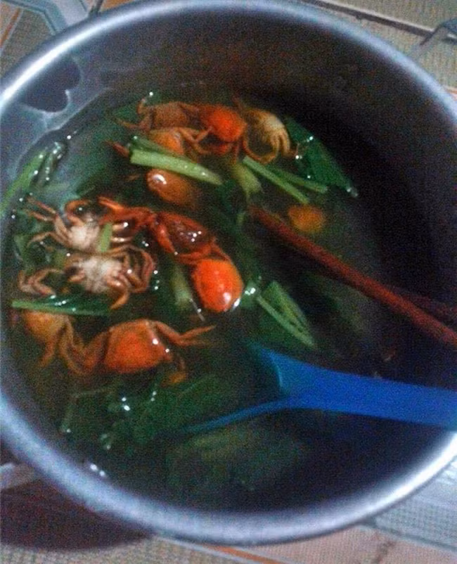 Không hiểu người nào đã nghĩ ra món ăn dở tệ như canh cua nguyên con.