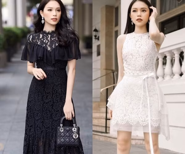 Màu sắc trang phục của cô thường là trắng, đen hoặc trung tính, pastel nhã nhặn.