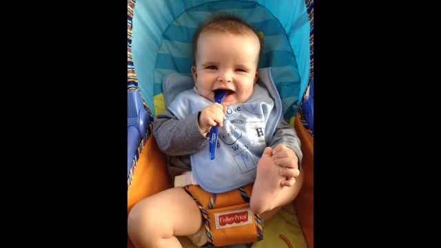 Jacob Duffy sau khi sinh khoảng 6 tháng.