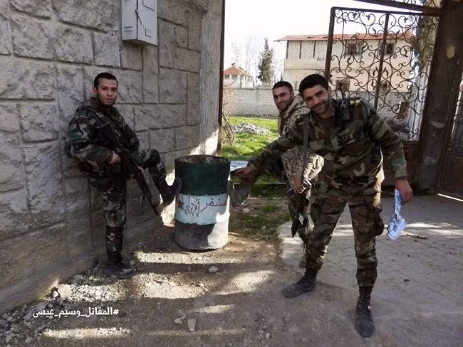 Đêm ngày 03.03.2018, quân đội Syria chủ công là sư đoàn Tiger triển khai tấn công từ căn cứ Tiểu đoàn 274, phía đông của khu vực Đông Ghouta. Các đơn vị quân đội Syria giải phóng một số địa bàn từ lực lượng Hồi giáo cực đoan. Ảnh: Truyền thông Quân đội Syria.