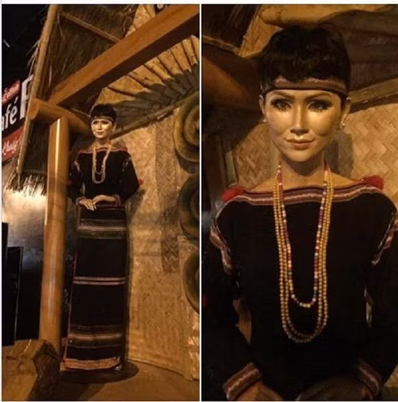 Tượng sáp H'Hen Niê trông không khác búp bê kinh dị là bao.