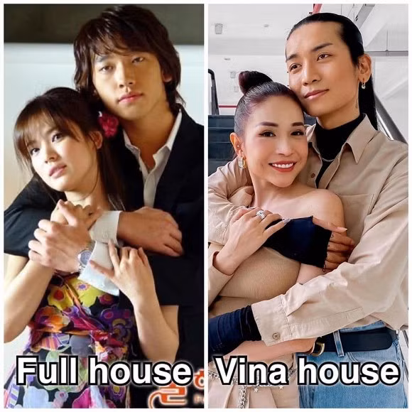 BB Trần cosplay ảnh theo phong cách lầy lội: "Bi Mưa và Song Hye-khanhu trong Ngôi nhà hạnh phúc".