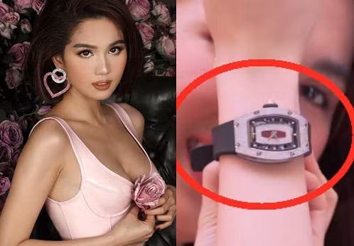 Sau loat anh “nong” dip Valentine, Ngoc Trinh khoe dong ho 4 ty