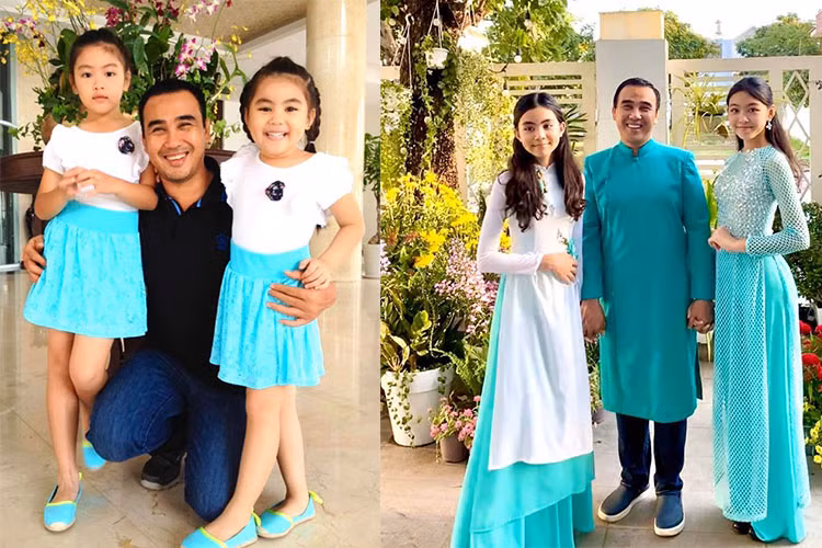 Hai con gái dậy thì thành công, xinh như hoa hậu của MC Quyền Linh Hai con gai day thi thanh cong, xinh nhu hoa hau cua MC Quyen Linh