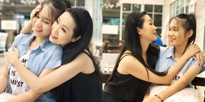Bước vào tuổi thiếu nữ, Khánh Ngân gây chú ý với nhan sắc quyến rũ, nhẹ nhàng. Trong đó, gương mặt trái xoan thanh tú, đôi mắt sâu thẳm được thừa hưởng từ người mẹ của mình... và đặc biệt là chiều cao 1m72.
