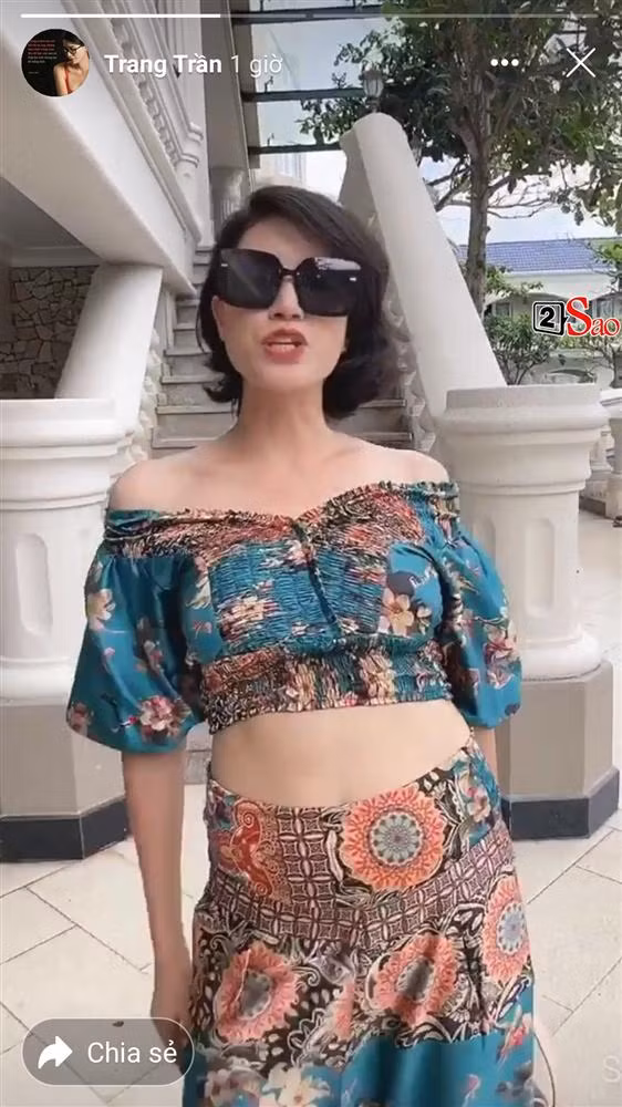 Nhìn cô không khác gì bà bầu 4 tháng.