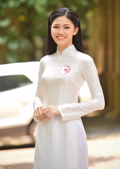 Em gái Á hậu Trà My sở hữu chiều cao 1m80. Hiện tại, cô là một trong hai thí sinh cao nhất cuộc thi năm nay. (Ảnh: Zing) 
