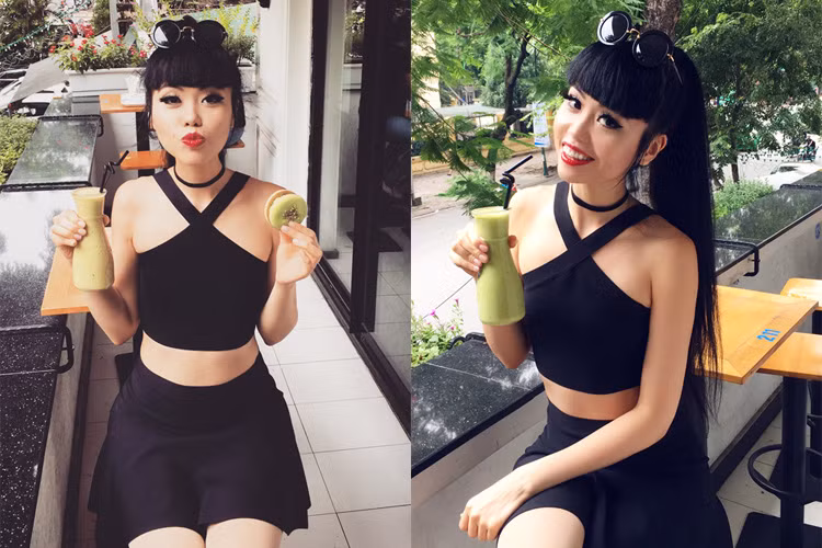 Ngoài vịnh Hạ Long, siêu mẫu 8x còn dành thời gian về thăm Hà Nội.