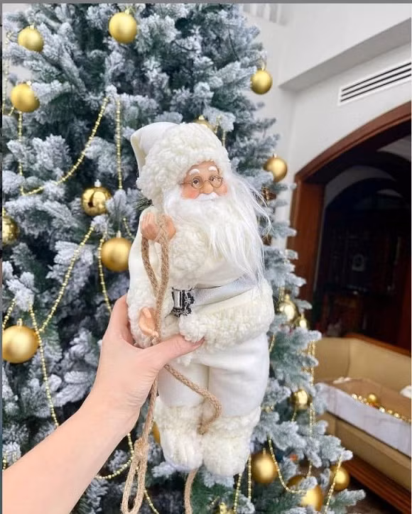 Mới đây, giọng ca "Là con gái phải xinh" đã hé lộ một số không gian Giáng sinh trong căn nhà của mình. Nữ ca sĩ đã tự trang trí cây thông Noel 3m. Ngoài ông già Noel cực đáng yêu được treo trên cây thông thì Bảo Thy còn gắn 350 trái châu màu vàng đồng lên cây. Bên cạnh đó, người đẹp còn gắn vòng Giáng sinh khổng lồ lên cửa lớn của biệt thự. Bảo Thy cho biết do năm nay vợ chồng cô không đi chơi mà giành thời gian ở bên nhau vào dịp lễ Noel.