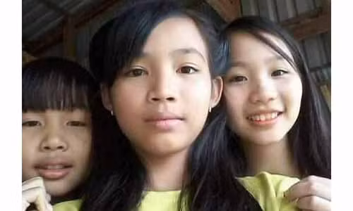 Ba be gai mat tich o Binh Duong