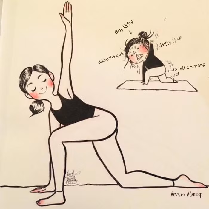 Phi cuoi hinh anh doi lap khi ban tap Yoga voi chuyen gia-Hinh-9