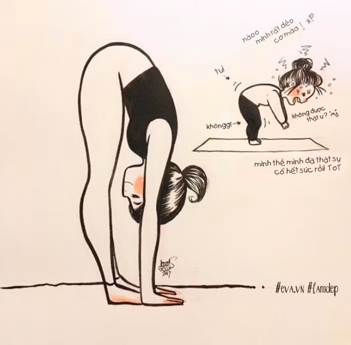 Phi cuoi hinh anh doi lap khi ban tap Yoga voi chuyen gia-Hinh-8