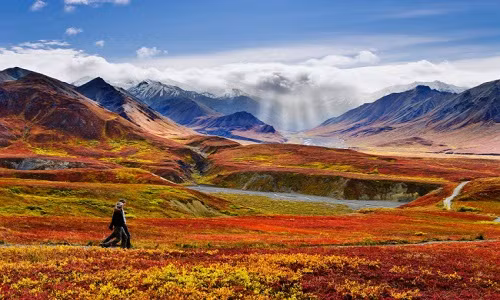 Khung cảnh mùa đẹp mê hồn trong vườn quốc gia Denali ở bang Alaska. Vùng đất này đã được Nga bán cho Mỹ cách đây đúng 150 năm với giá 7,2 triệu USD.