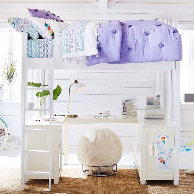 Nếu lo lắng con gái nhanh lớn, hãy chọn một chiếc giường cao một chút.