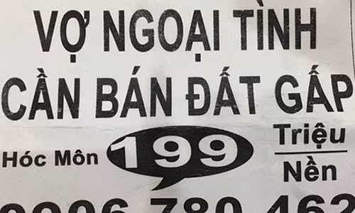 "Vo ngoai tinh ban nha gap": Chieu ban hang qua lo