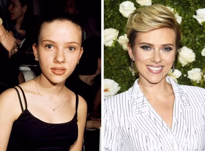 Scarlett Johansson, sinh năm 1984, là một nữ diễn viên, người mẫu kiêm ca sĩ người Mỹ. Cô xuất hiện lần đầu tiên dưới vai trò một diễn viên điện ảnh trong bộ phim "North" hồi chỉ mới 10 tuổi. Gương mặt V-Line, thon gọn của nữ diễn viên ngày nhỏ khiến nhiều người mê.