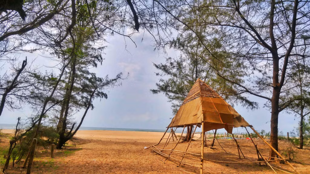 Chạy thêm một đoạn nữa đến QL55 đoạn qua Bình Châu, chúng tôi ghé vào tham quan biển Suối Ồ, ngắm con đường dẫn ra biển với rừng thông xanh mát.
