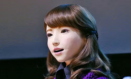 Co robot xinh dep Nhat Ban giao tiep nhu nguoi