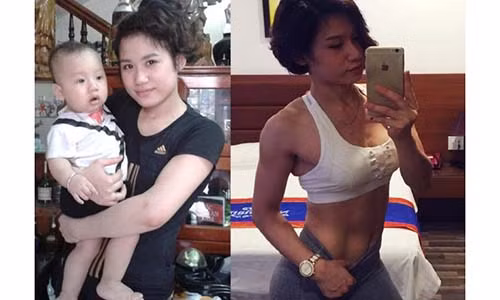 Hành trình thay đổi vóc dáng của mẹ 9x sau sinh Hanh trinh thay doi voc dang cua me 9x sau sinh