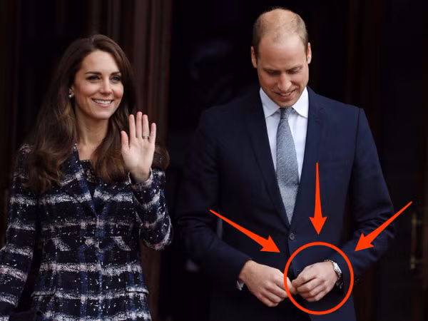 4. Nhẫn cưới Người đàn ông trong quý tộc Anh sẽ không đeo nhẫn cưới, cả Hoàng tử Charles và William đều theo tập tục này.