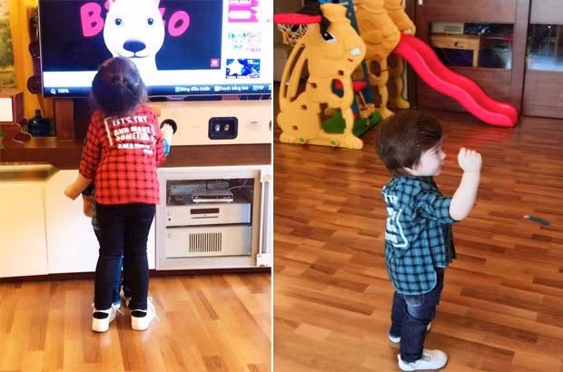 Trong nhà của Elly Trần có đặt những món đồ chơi khá lớn của hai chị em Cadie và Alfie, dù chỉ vô tình lọt vào máy ảnh, nhưng căn nhà vẫn rất gọn gàng và sạch sẽ đến từng góc nhỏ.