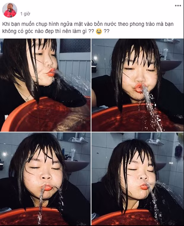 "Tự sướng bên bồn nước" (bồn rửa mặt) là một trend cực hot từ lâu của đông đảo các bạn trẻ.