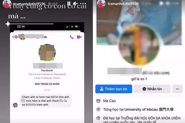 Đây không phải là lần đầu tiên Trâm Anh bị mỉa mai chuyện "cặp đại gia". Thậm chí, cô còn từng bị một tài khoản Facebook inbox gạ gẫm "đi khách".