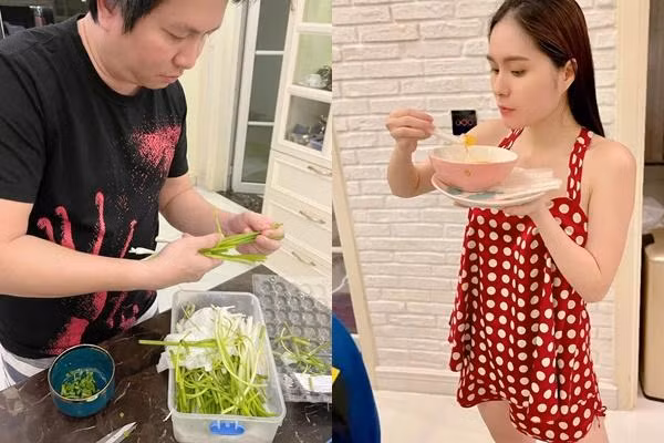 Từ việc nhỏ đến lớn, từ nấu ăn đến hàng hiệu, đại gia này luôn sẵn sàng chiều theo ý vợ. Ảnh: Tổng hợp