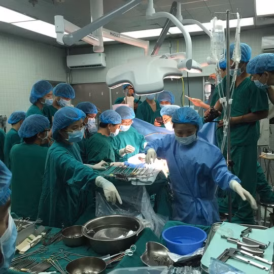 Trong quá trình bóc tách tim và gan của người cho chết não, GS Sơn và PGS Ước phải ngâm đôi bàn tay trong đá lạnh buốt để đảm bảo nhiệt độ đủ lạnh giúp làm ngưng quá trình chuyển hóa của tế bào trong tạng.