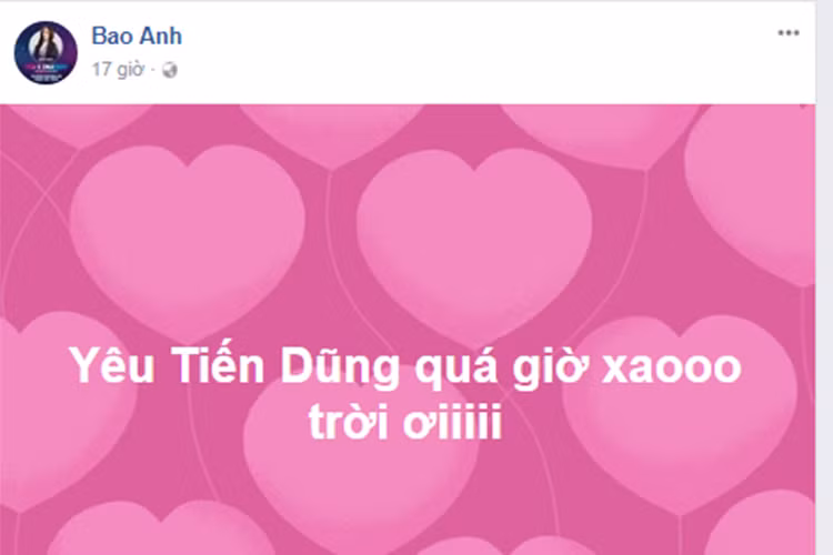 Bảo Anh bày tỏ tình cảm với Bùi Tiến Dũng.