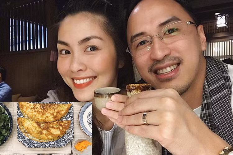  Hot Face sao Việt 24h: Tăng Thanh Hà khoe món bánh xèo cô làm cho bữa tối bên chồng con.