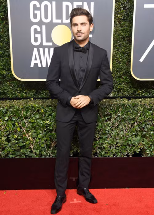 Lễ trao giải Quả cầu vàng 2018 còn có sự góp mặt của nam ca sĩ kiêm diễn viên Zac Efron.