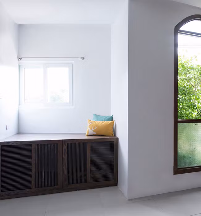 Góc đọc sách rất sáng sủa và thoải mái.