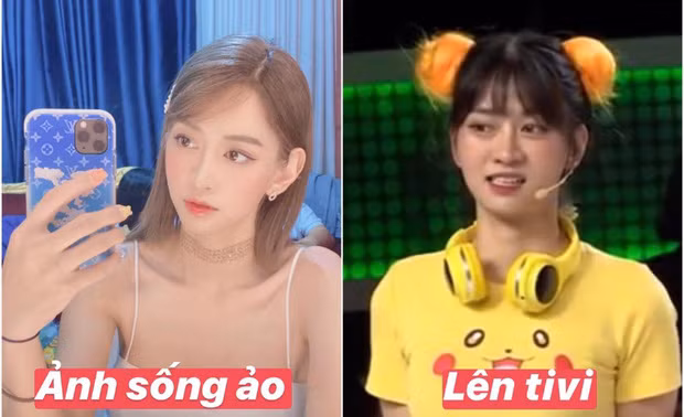Lê Bống cũng từng gây chú ý khi ảnh sống ảo và ảnh trên truyền hình khác xa nhau.
