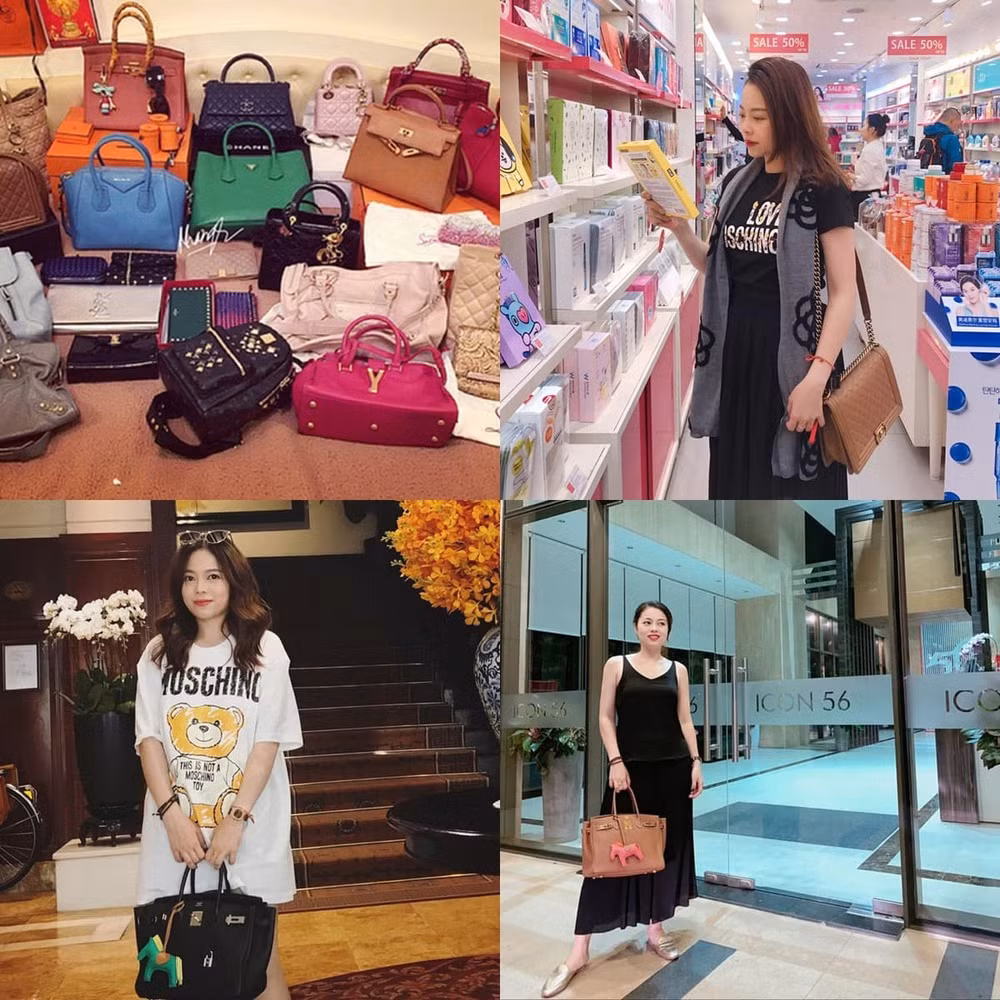 Đúng như tên gọi, hot mom còn sở hữu loạt túi hiệu đắt đỏ.