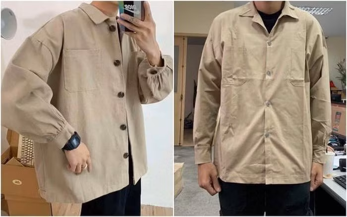 Order áo style Hàn Quốc, lúc nhận hàng lại thành style công nhân thế này.