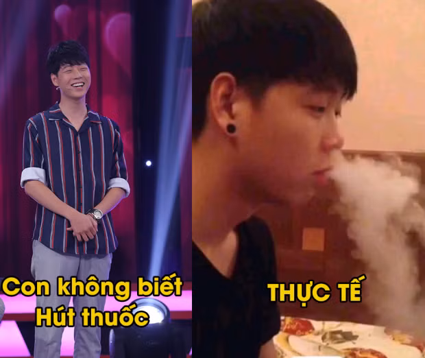 Một bức ảnh phì phèo khói thuốc của Lê Đức trước đây đã được các fanpage chế.