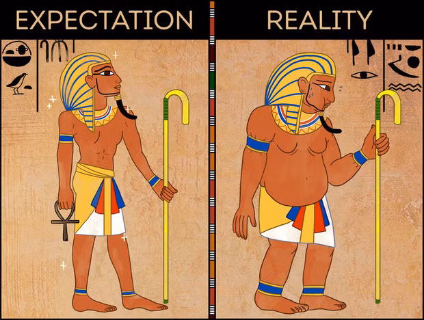 Cụ thể, nghiên cứu của các chuyên gia chỉ ra đa số pharaoh Ai Cập bị thừa cân và có cơ thể mũm mĩm.