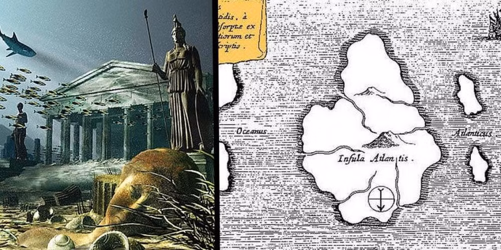 Theo truyền thuyết, Atlantis được thần Biển Poseidon xây dựng. Vị thần này đem lòng yêu Cleito. Để bảo vệ người yêu, Poseidon xây một thành phố trên đỉnh ngọn đồi biệt lập giữa biển và đặt tên là Atlantis.
