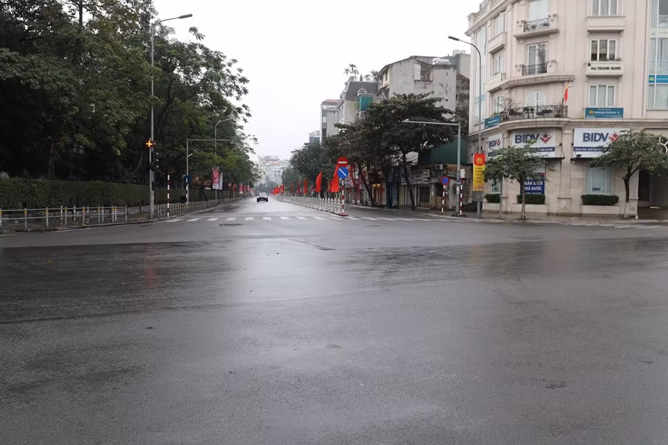 Những con phố ở Hà Nội trong dịp Tết vô cùng sạch đẹp.